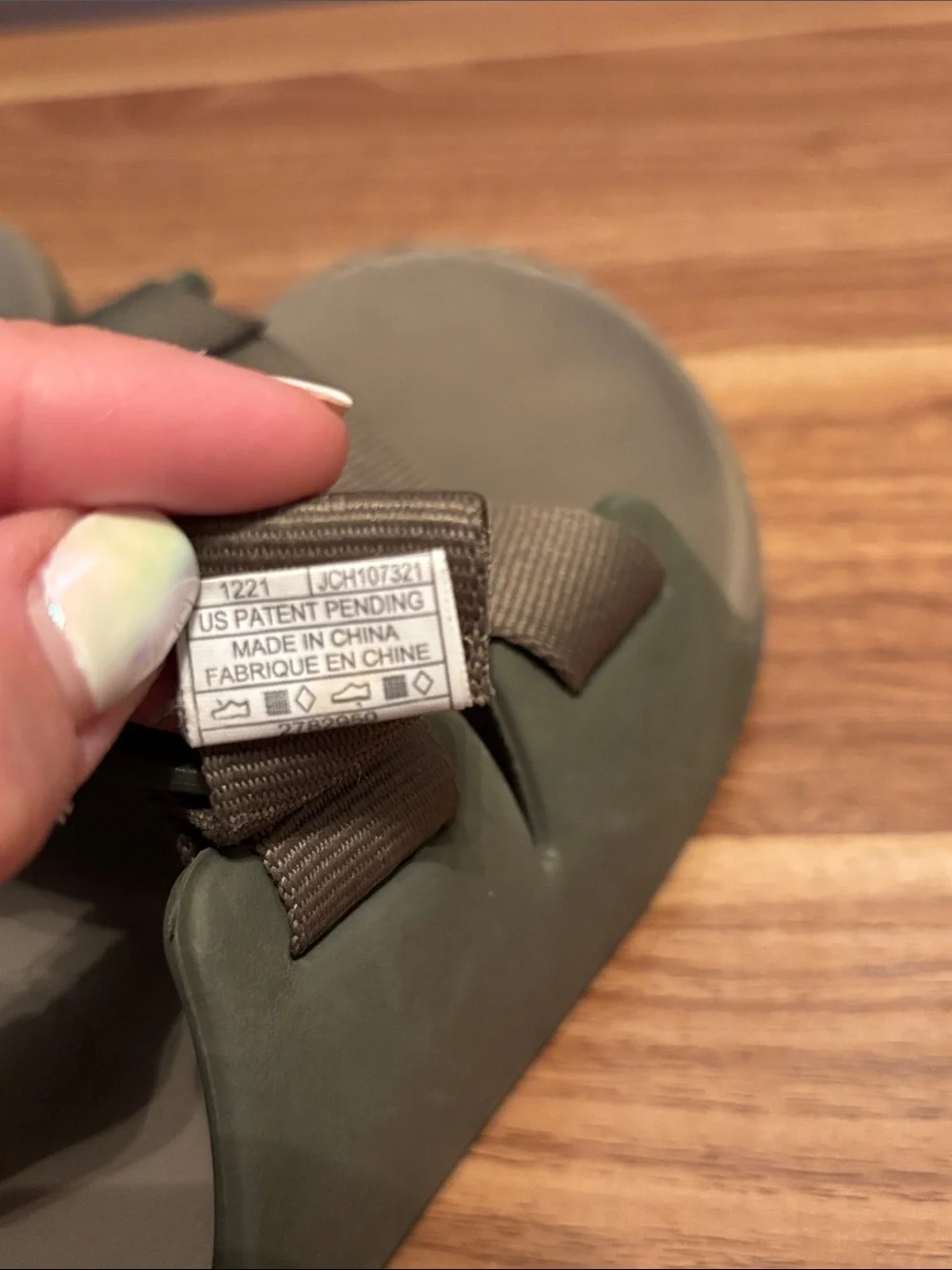 Chaco Z/1 Classic Men’s Adjustable Strap Sport Sandals Olive Green Size 9